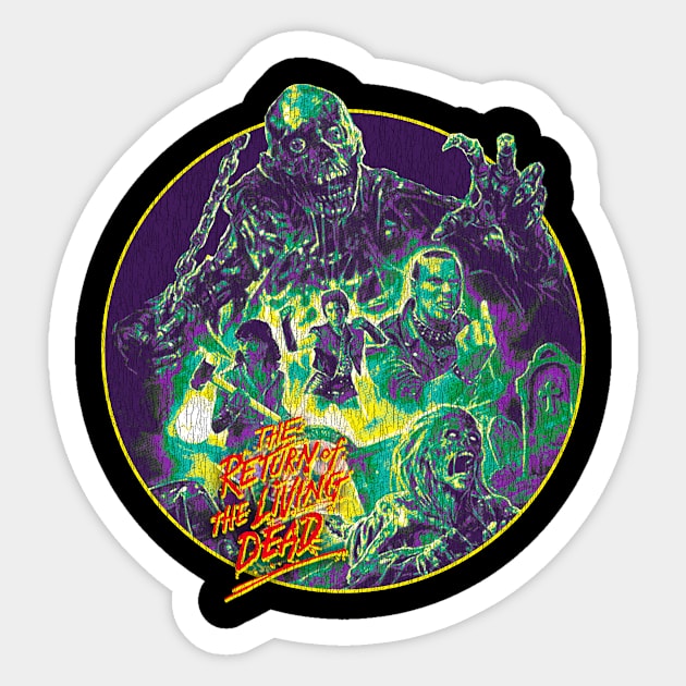 Return of The Living Dead Sticker by Suka Gitarsar